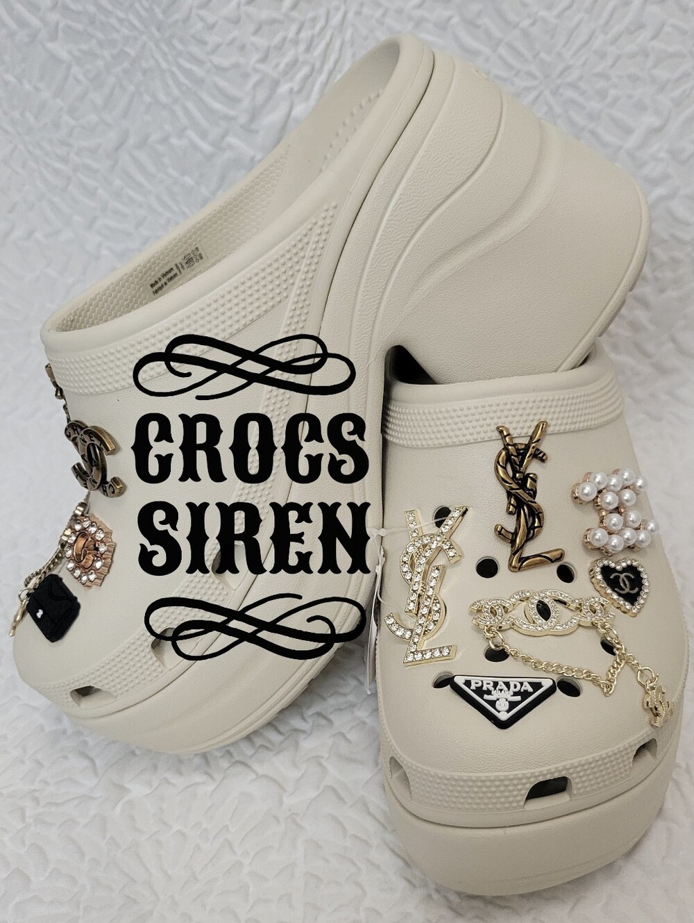 🪷Crocs Siren Platform w/Inspire Luxury Charms